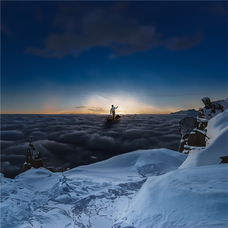 AI generated expansion of album cover - The Endless River by Pink Floyd